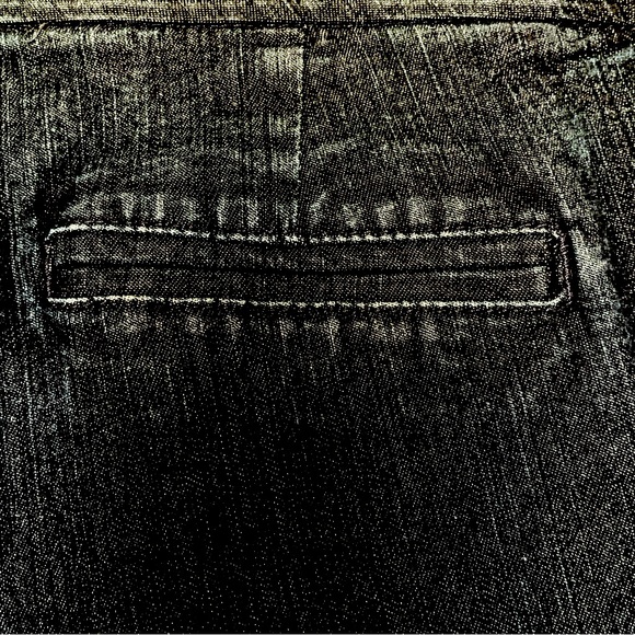 JM COLLECTION DARK WASH JEANS 12 FLAT FRONT STRETCH DENIM POCKETS STRAIGHT LEG - Picture 4 of 9